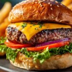 Air Fryer Burgers
