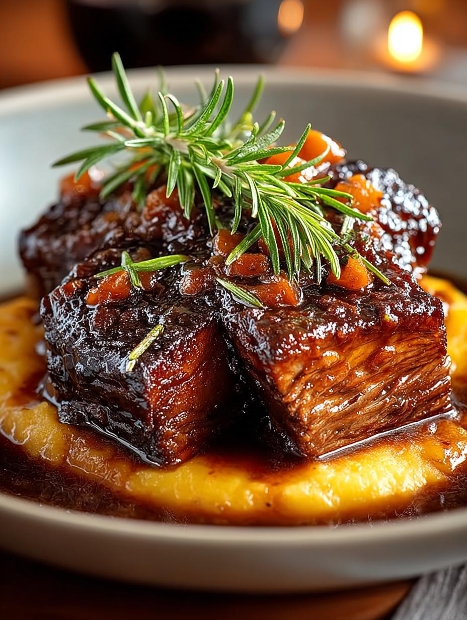 Hearty Apple Cider Braised Short Ribs Recipe - Apple Cider Braised Short - additional detail