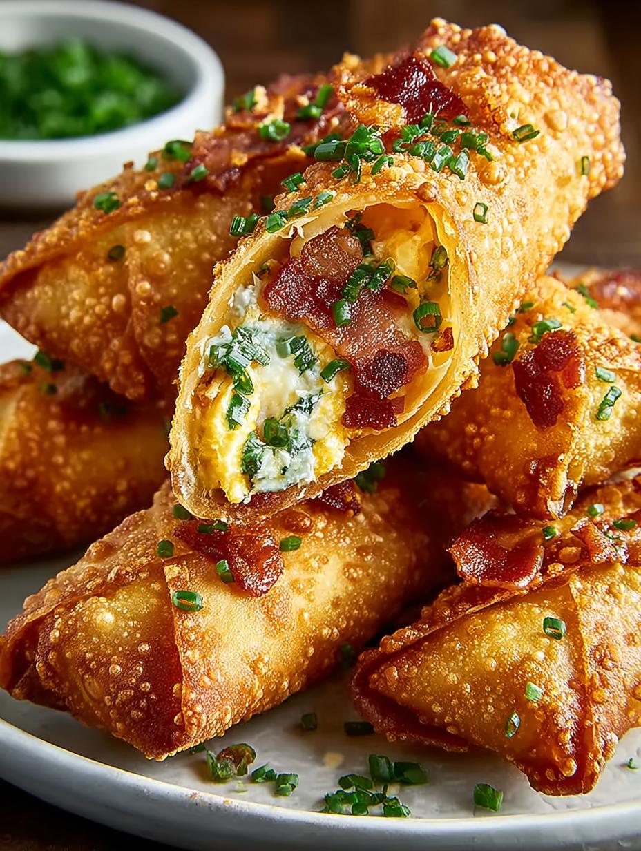Bacon Jalapeno Popper Eggrolls: 12 Irresistible Bites - Bacon Jalapeno Popper Eggrolls - main visual representation