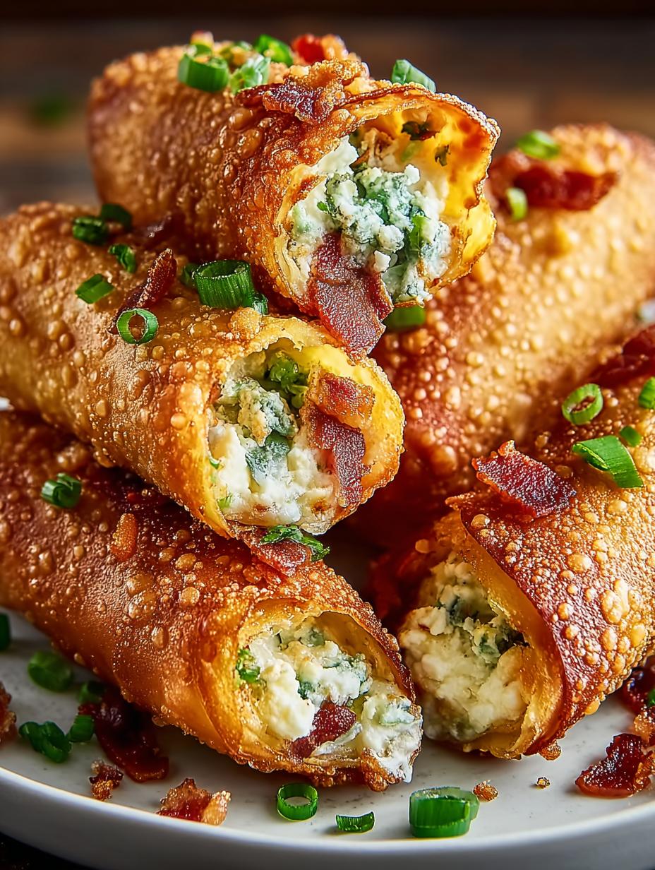 Bacon Jalapeno Popper Eggrolls: 12 Irresistible Bites - Bacon Jalapeno Popper Eggrolls - additional detail