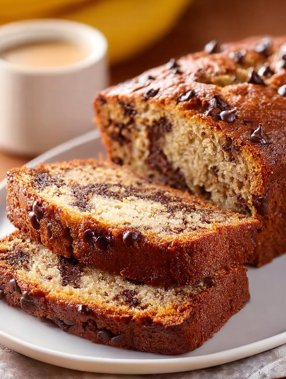 Delicious Banana Chocolate Chip Bread Recipe You’ll Love - Banana Chocolate Chip Bread - additional detail
