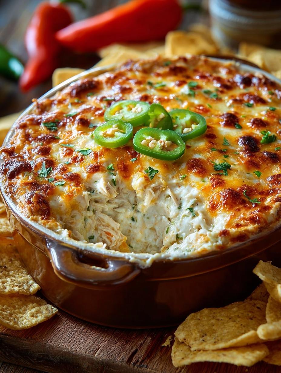 Banana Pepper Chicken Dip
