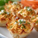 Buffalo Chicken Phyllo Cups
