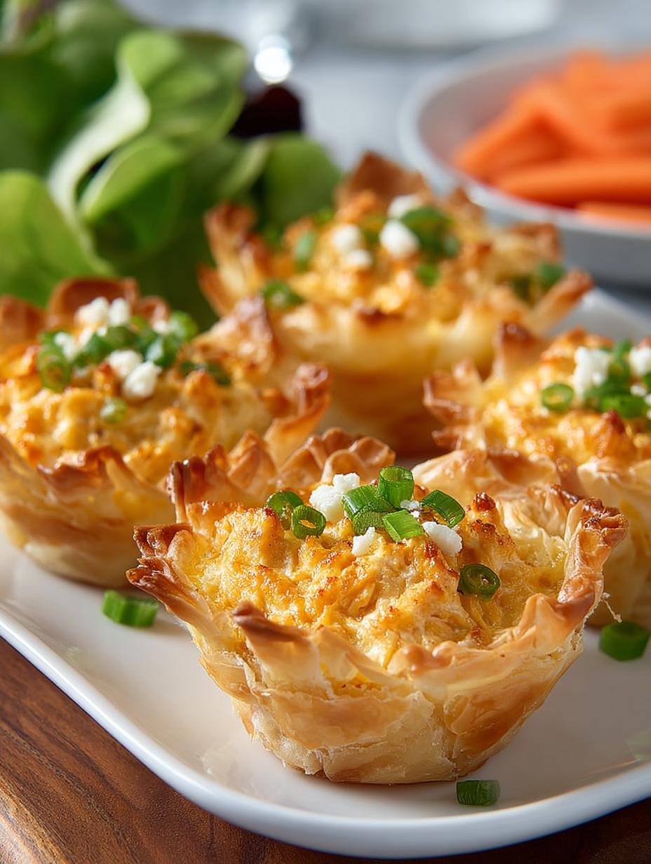 Buffalo Chicken Phyllo Cups: 30 Delicious Bites to Savor - Buffalo Chicken Phyllo Cups - additional detail