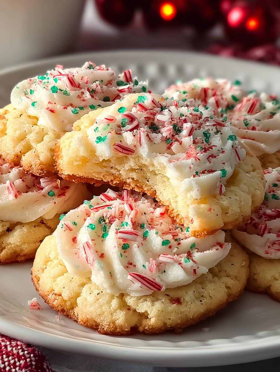 Candy Cane Whipped Shortbread: 24 Festive Cookies to Love - Candy Cane Whipped Shortbread - additional detail