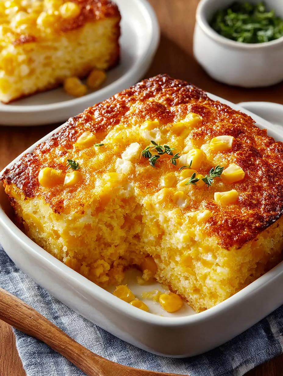 Cheesy Corn Casserole Comfort