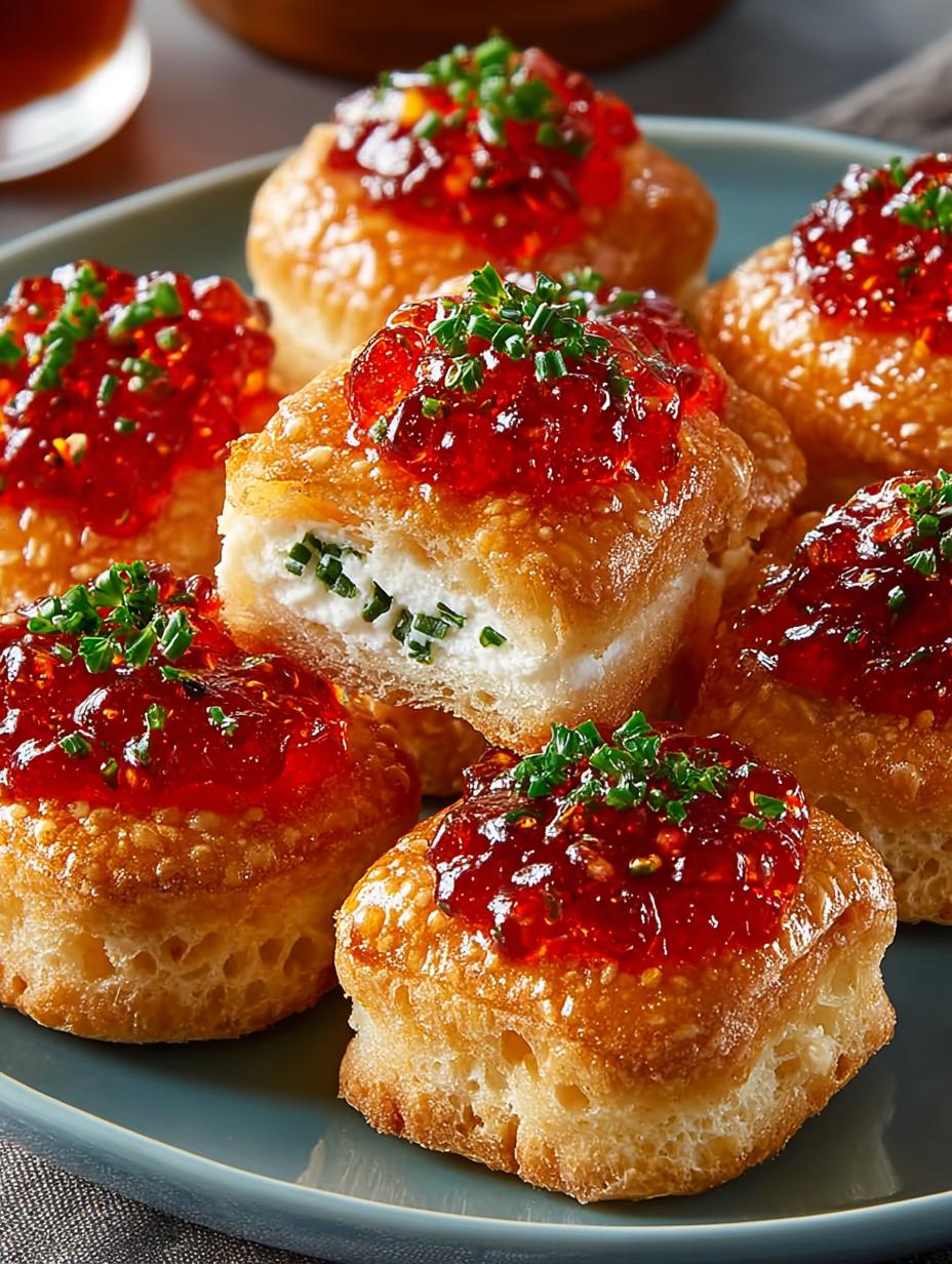 Cheesy Pepper Jelly Bites
