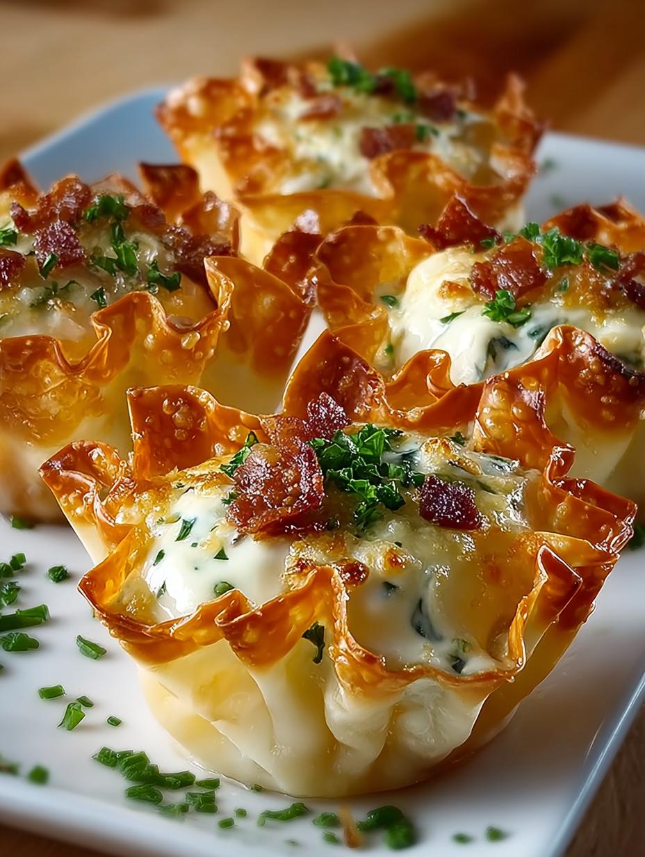 Cheesy Ranch Chicken Wonton