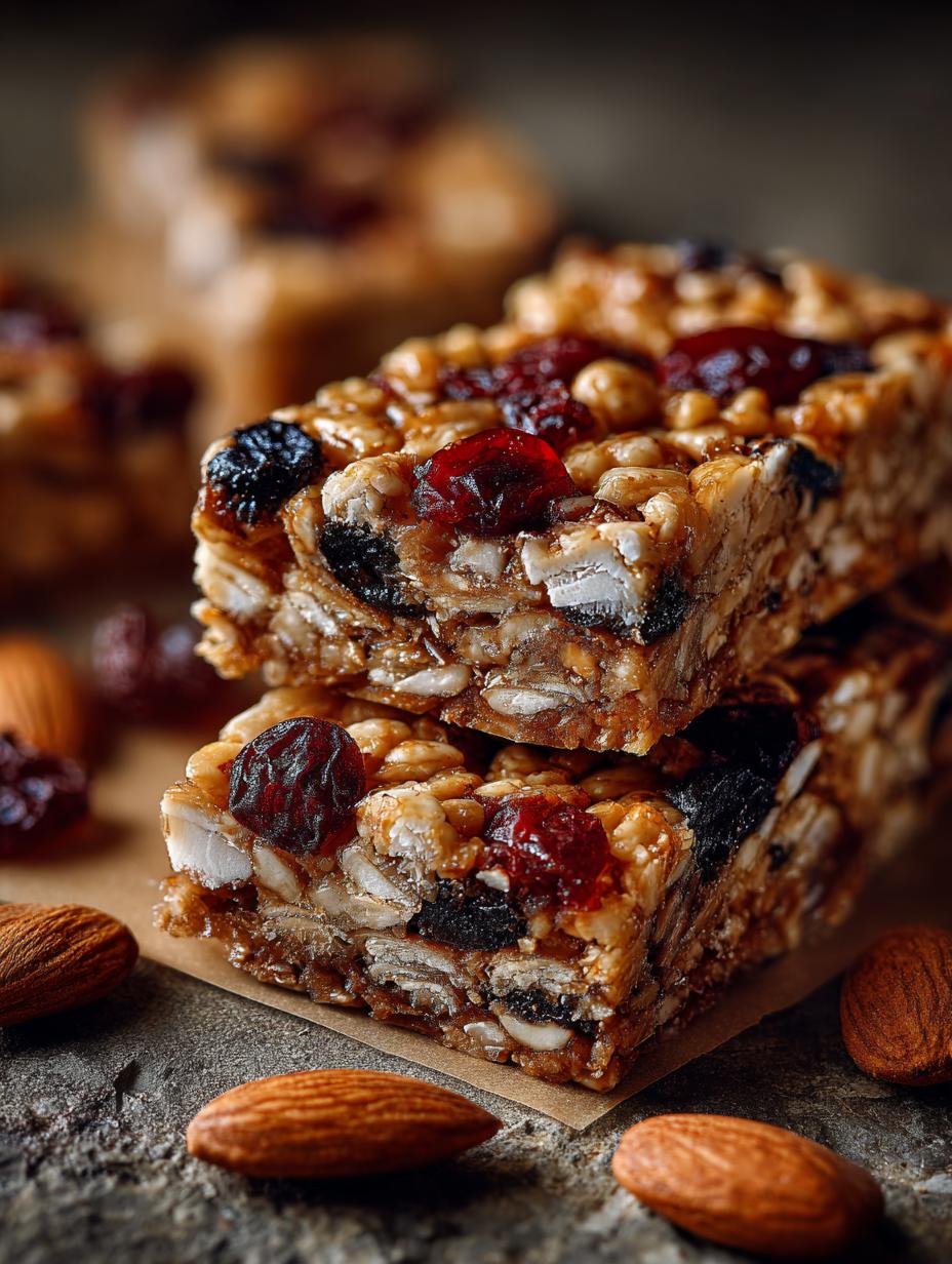 Cherry Almond Granola Bars