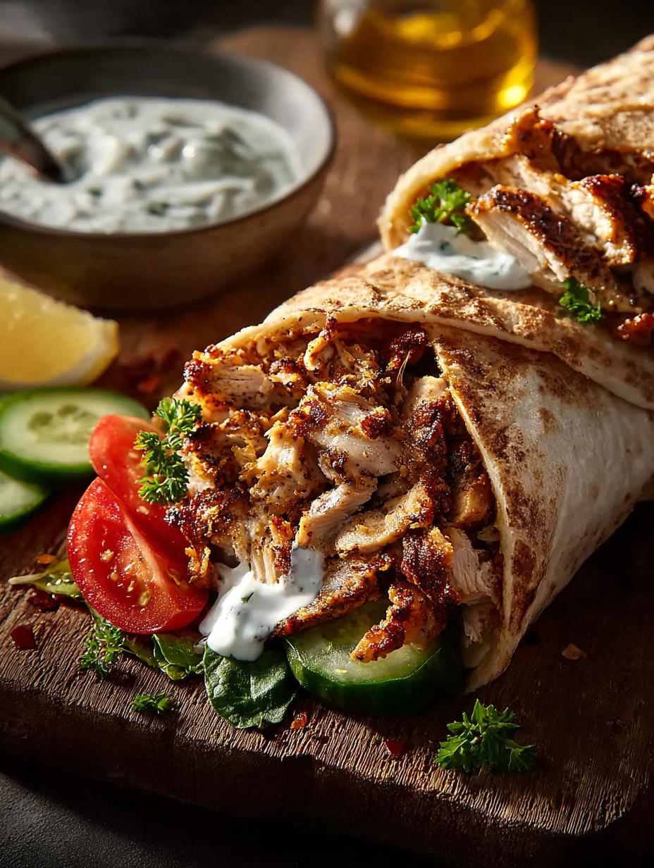 Chicken Shawarma Juicy Spiced Delight to Savor - Chicken Shawarma Juicy Spiced - main visual representation