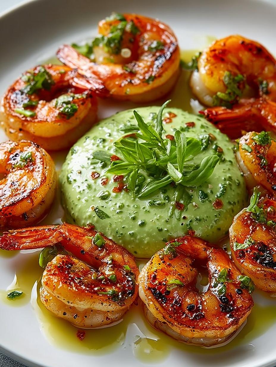 Chili Lime Shrimp with Avocado Crema: A Spicy Delight - Chili Lime Shrimp with - main visual representation