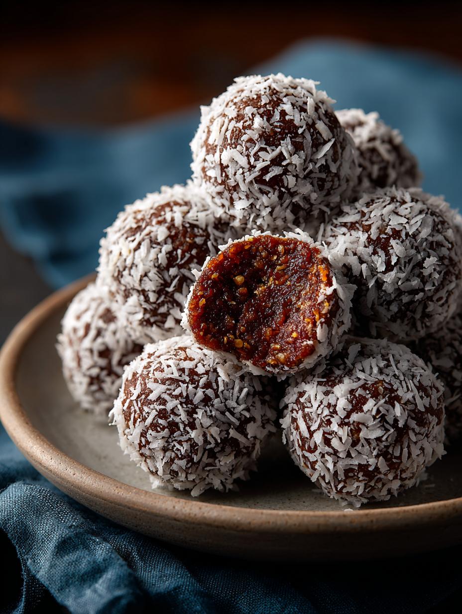 Chocolate Coconut Date Balls: 5 Irresistible Energy Bites - Chocolate Coconut Date Balls - additional detail