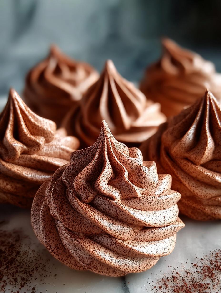 Chocolate Meringue Cookies