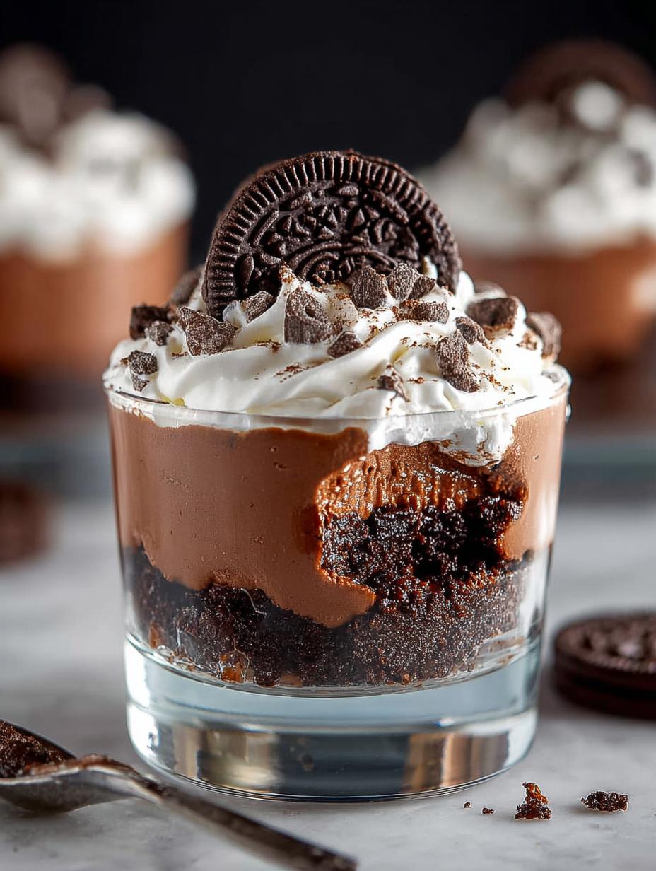 Delicious Chocolate Oreo Brownie Trifle for Every Occasion - Chocolate Oreo Brownie Trifle - additional detail