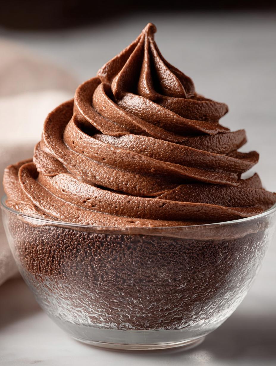 Chocolate Whipped Cream Frosting: 4 Ingredients to Bliss - Chocolate Whipped Cream Frosting - main visual representation
