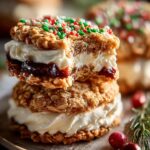 Christmas Oatmeal Cream Pies