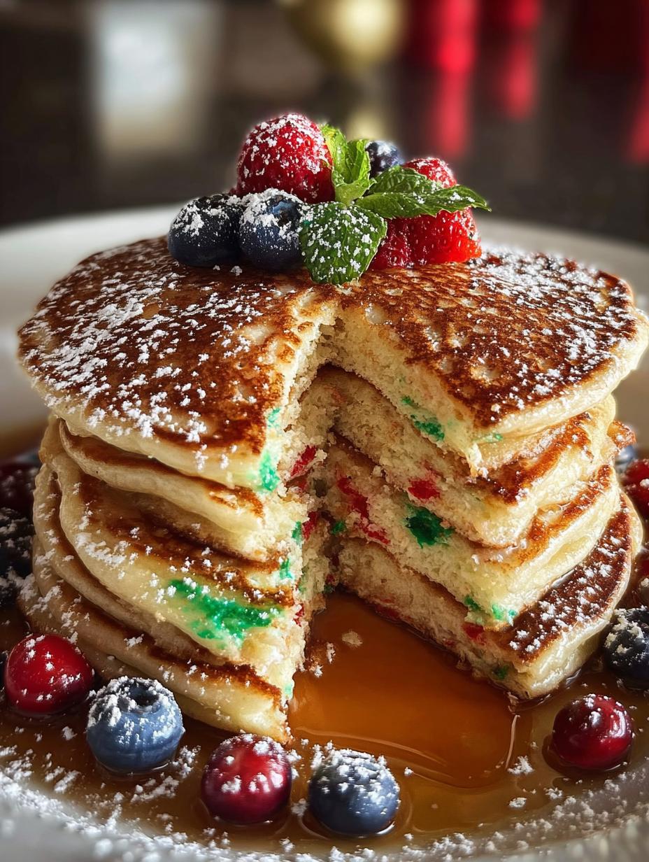 Christmas Pancakes Fluffy Holiday