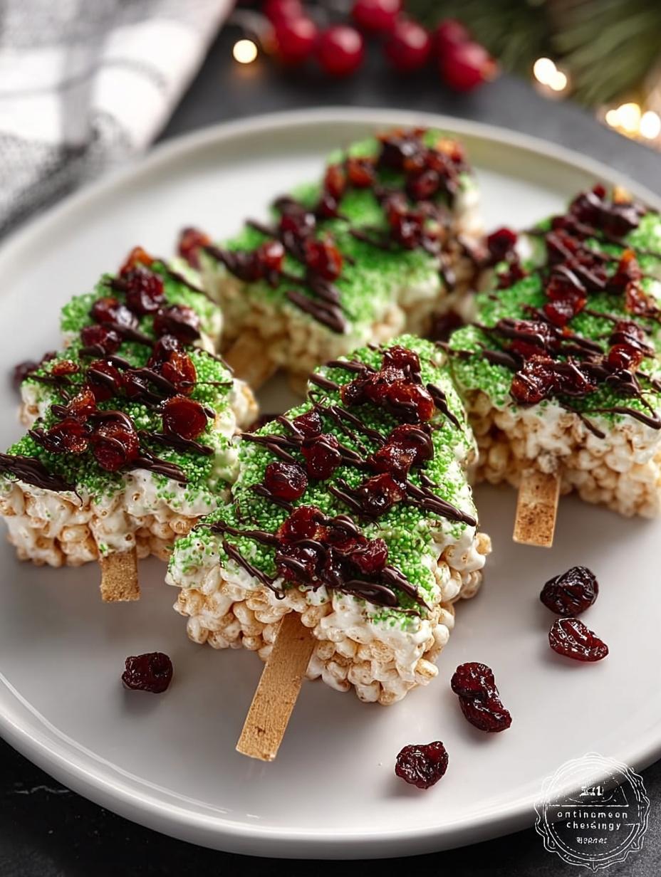 Delicious Christmas Tree Rice Krispie Treats Recipe - Christmas Tree Rice Krispie - additional detail