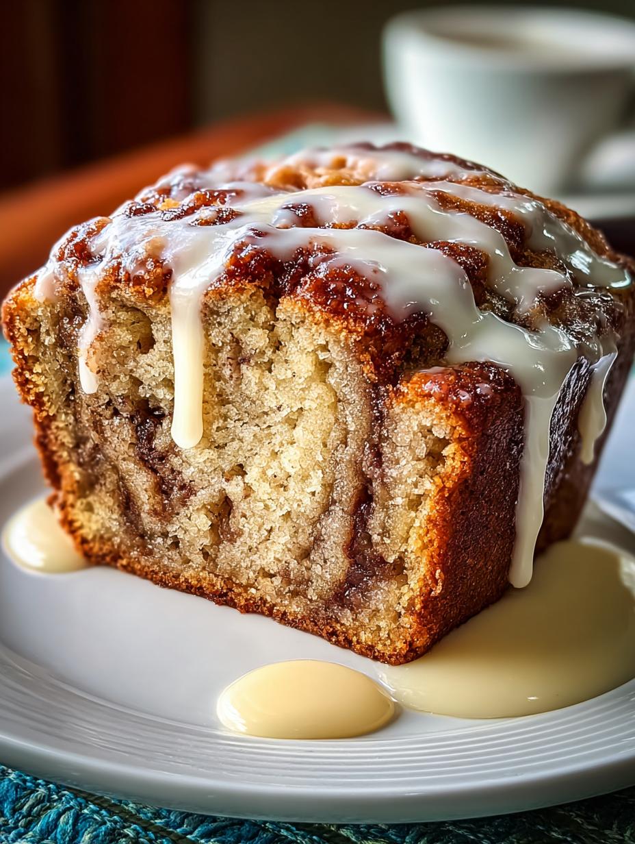 Cinnamon Roll Banana Bread Will Transform Your Mornings - Cinnamon Roll Banana Bread - additional detail