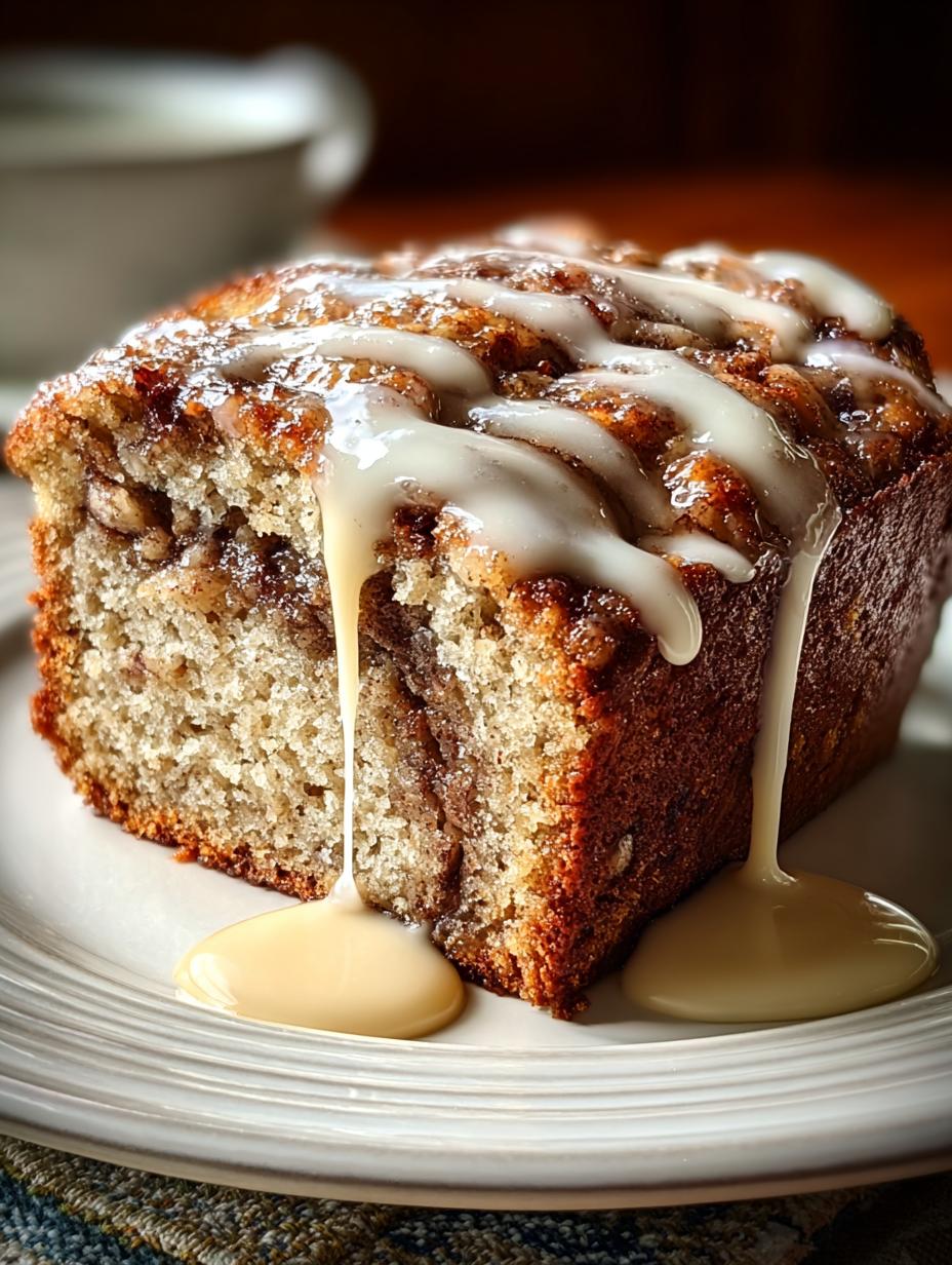 Cinnamon Roll Banana Bread