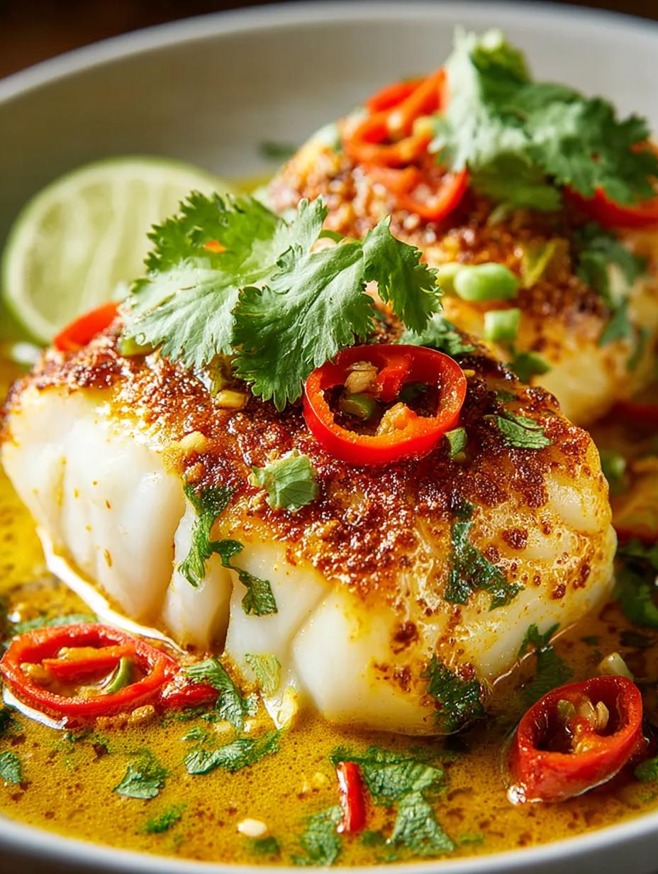 Coconut Curry Baked Cod