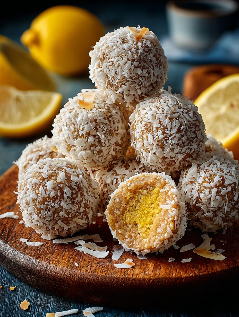 Coconut Lemon Energy Balls: 12 Zesty Energy Bites - Coconut Lemon Energy Balls - main visual representation