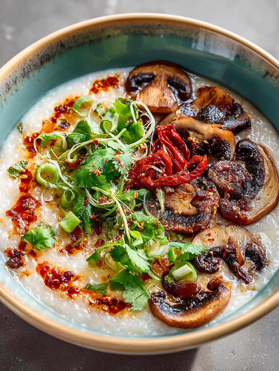 Comforting Mushroom Rice Porridge: 7 Steps to Blissful Warmth 5 Comforting Mushroom Rice Porridge: 7 Steps to Blissful Warmth - Comforting Mushroom Rice Porridge - main visual representation