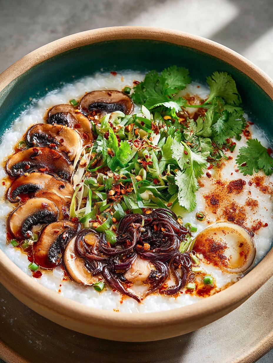 Comforting Mushroom Rice Porridge: 7 Steps to Blissful Warmth 6 Comforting Mushroom Rice Porridge: 7 Steps to Blissful Warmth - Comforting Mushroom Rice Porridge - additional detail