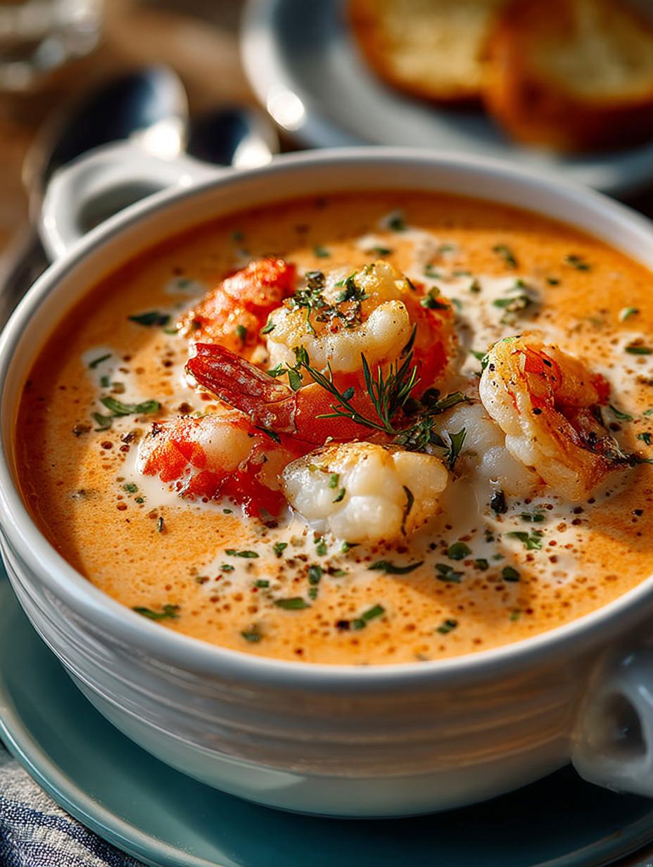 Luxurious Crab Shrimp Seafood Bisque for Your Table - Crab Shrimp Seafood Bisque - additional detail
