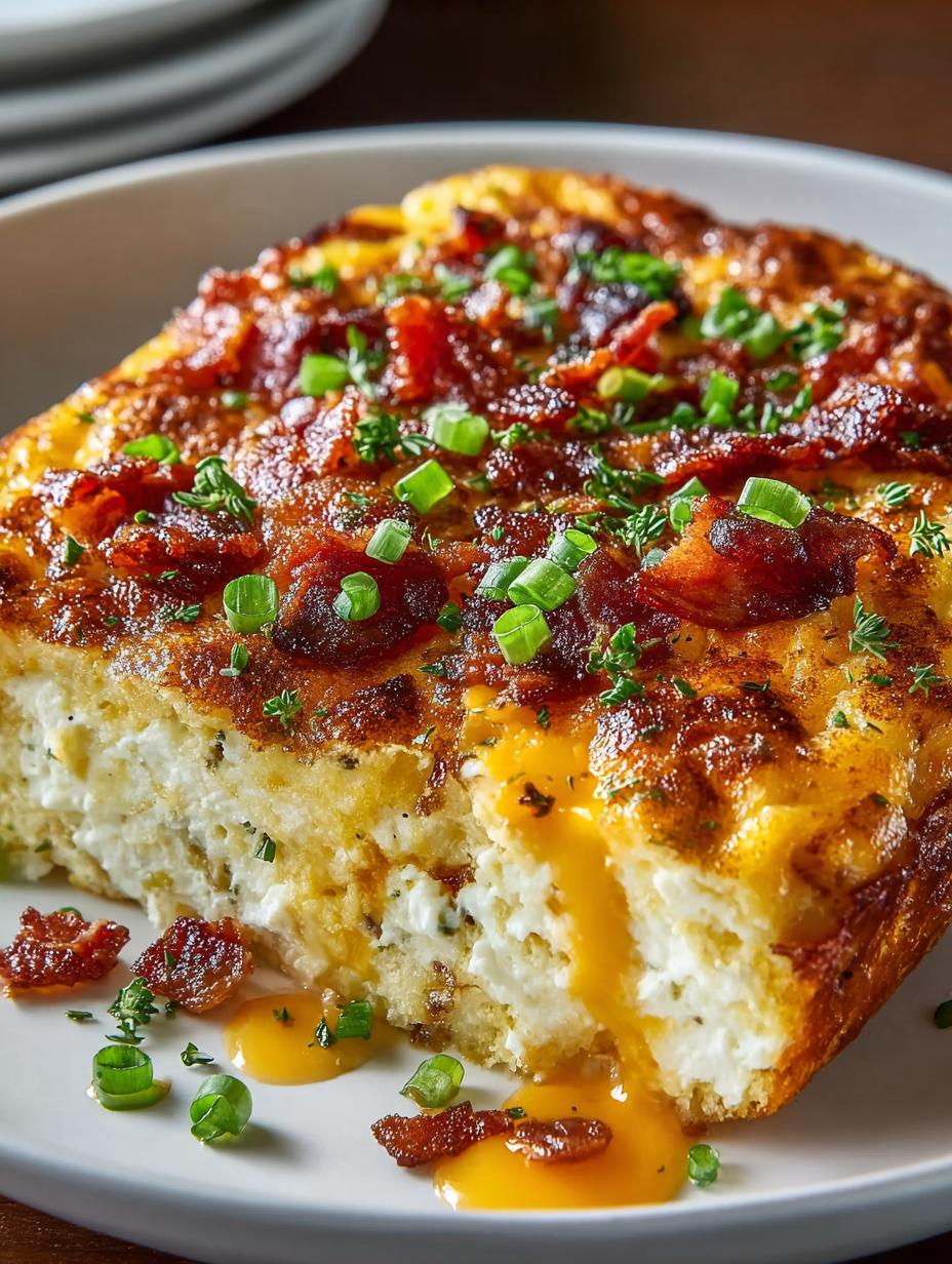 Crack Breakfast Casserole Cheesy