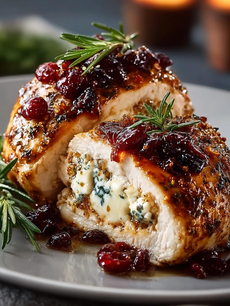 Elevate Your Dinner with Cranberry Brie Stuffed Chicken - Cranberry Brie Stuffed Chicken - main visual representation