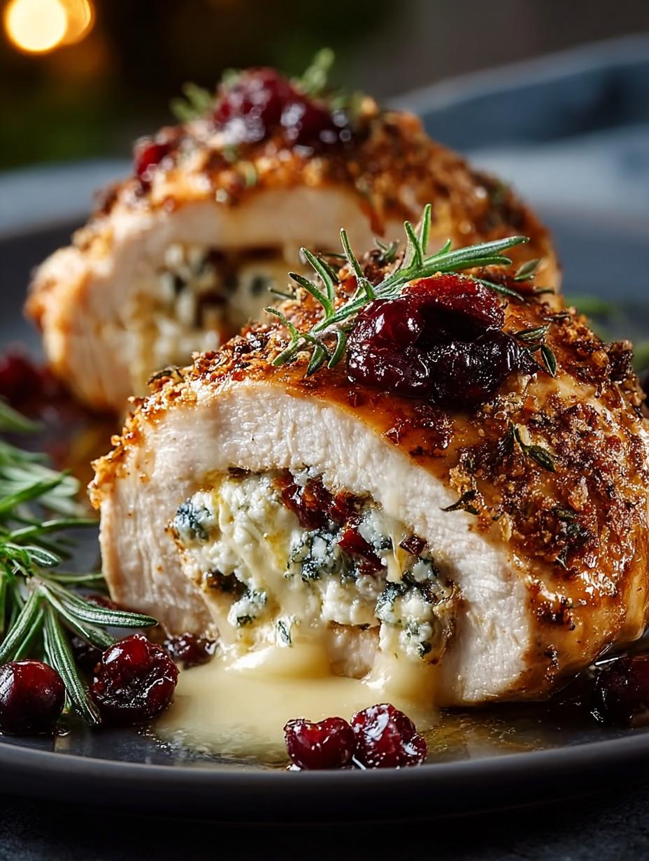 Elevate Your Dinner with Cranberry Brie Stuffed Chicken - Cranberry Brie Stuffed Chicken - additional detail