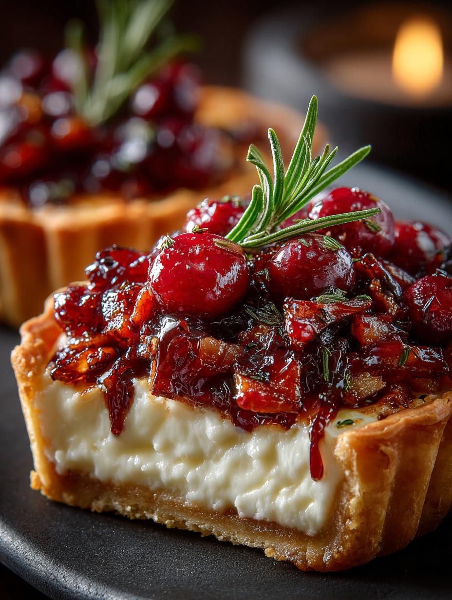 Cranberry Brie Tart with