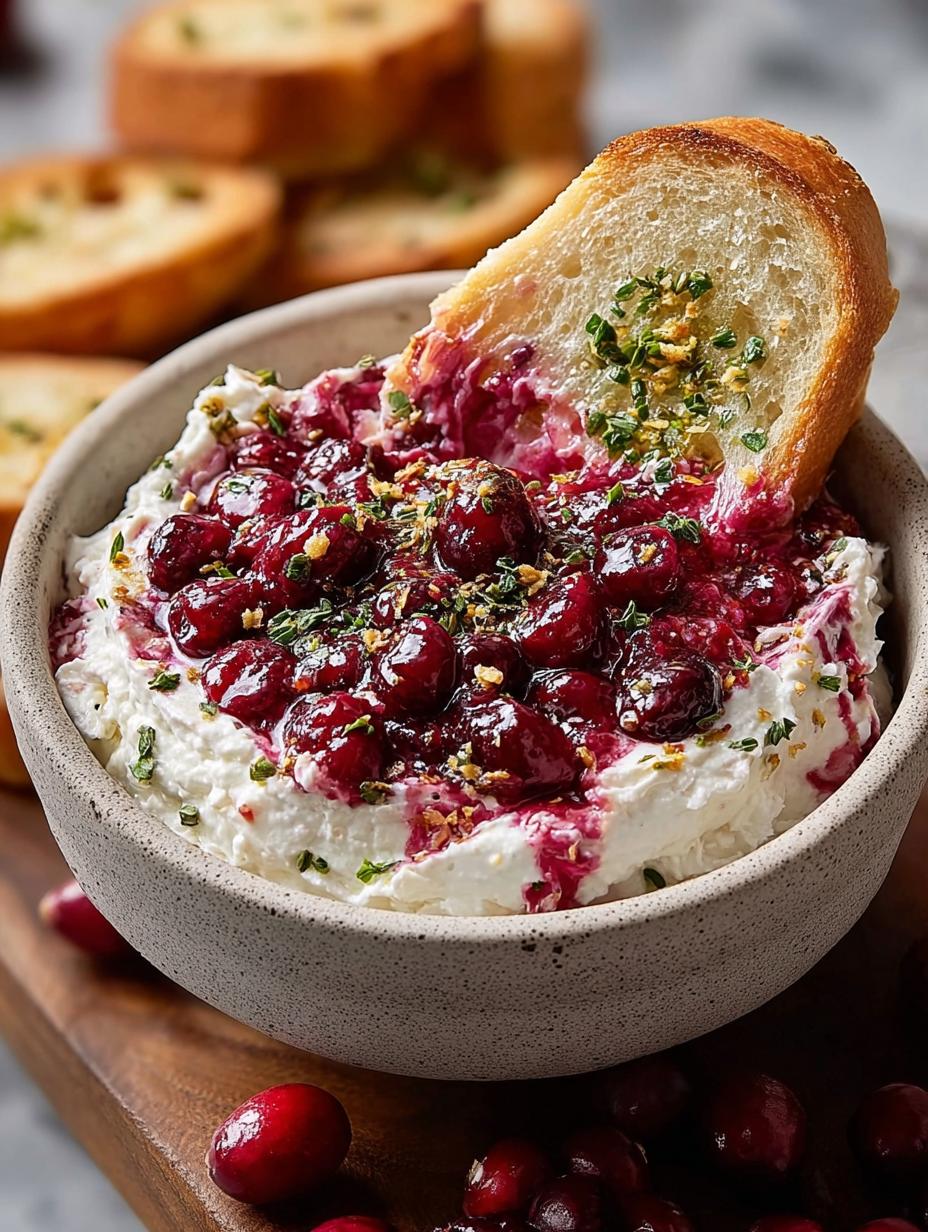 Cranberry Whipped Feta Dip