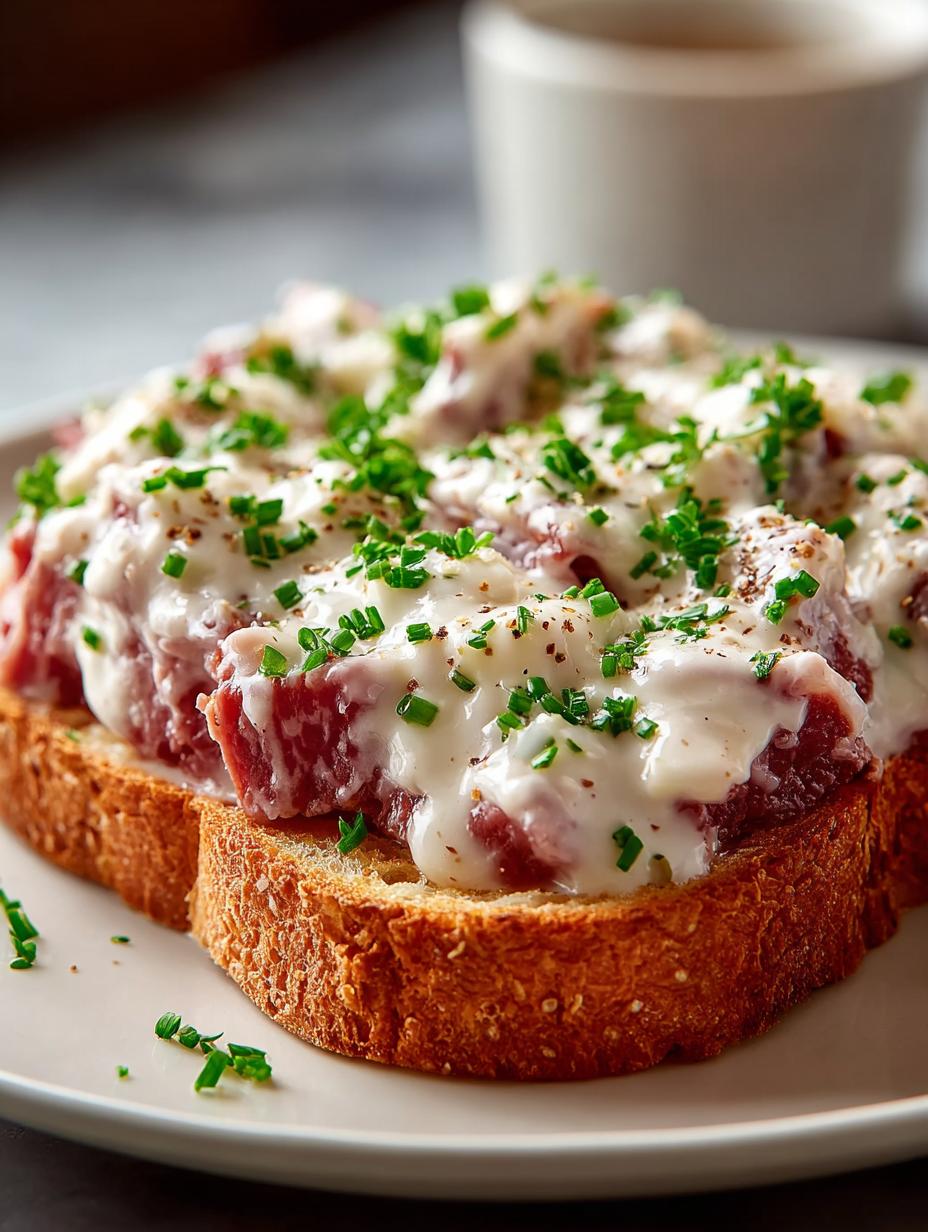 Delicious Creamed Chipped Beef Toast Recipe to Savor - Creamed Chipped Beef Toast - additional detail