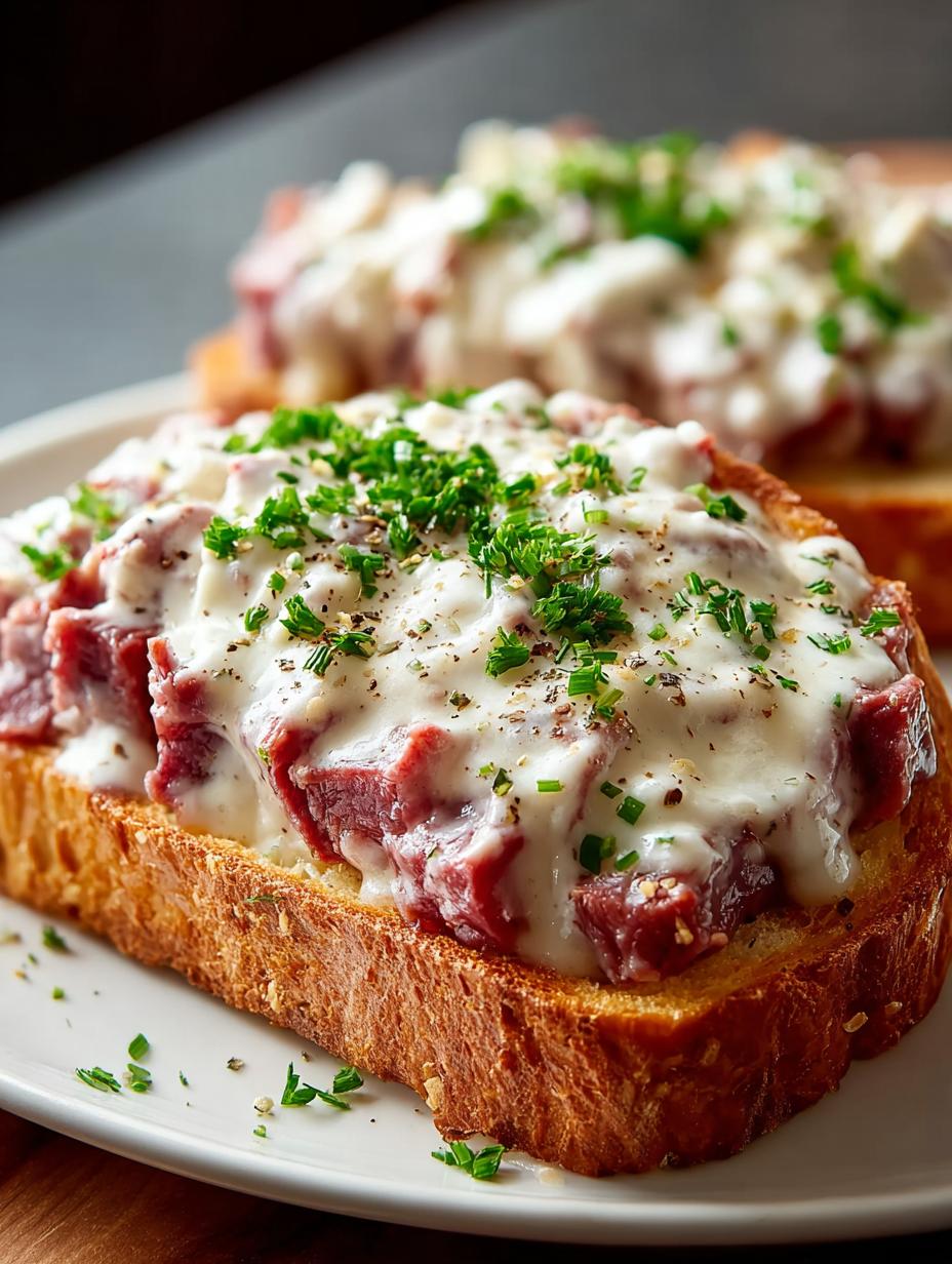 Creamed Chipped Beef Toast