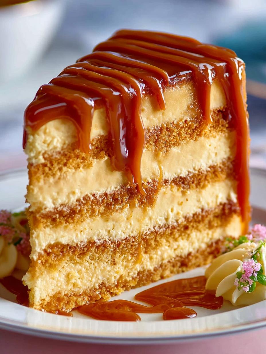 Delicious Creamy Caramel Cake Recipe for Any Celebration 6 Delicious Creamy Caramel Cake Recipe for Any Celebration - Creamy Caramel Cake - additional detail