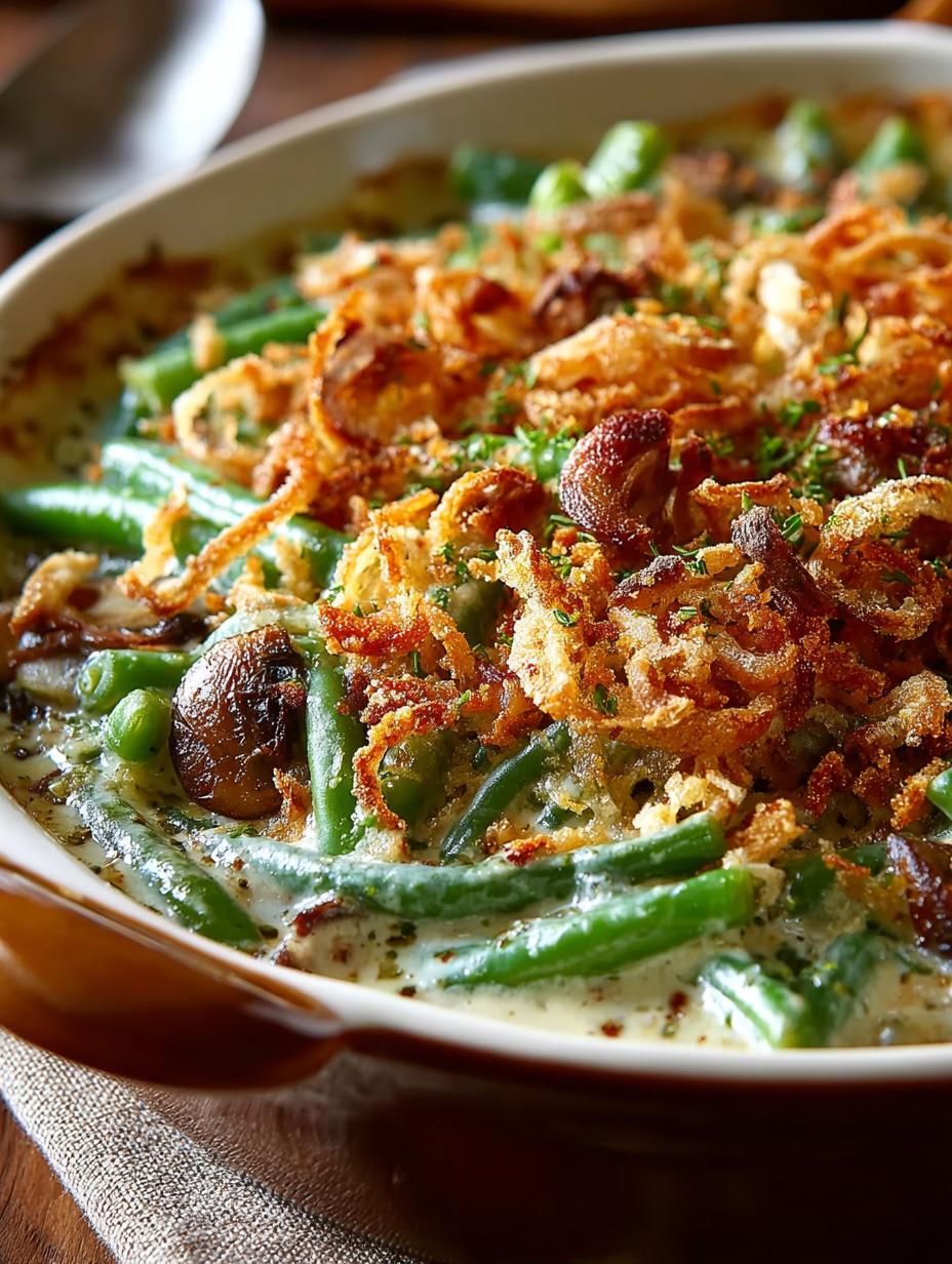 Delicious Creamy Green Bean Casserole Recipe for Holidays 6 Delicious Creamy Green Bean Casserole Recipe for Holidays - Creamy Green Bean Casserole - additional detail