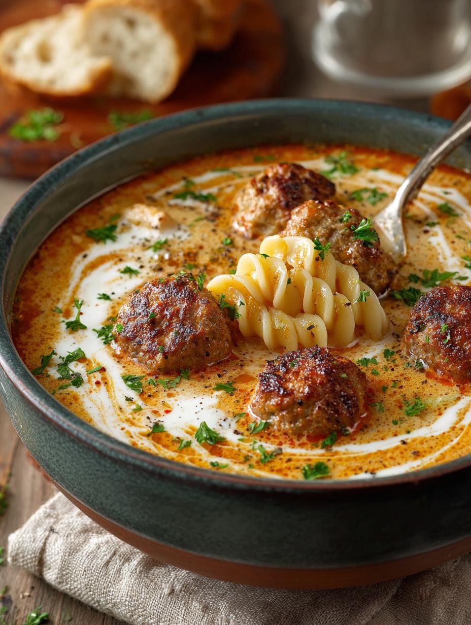 Creamy Italian Meatball Soup: 7 Steps to Comfort - Creamy Italian Meatball Soup - main visual representation