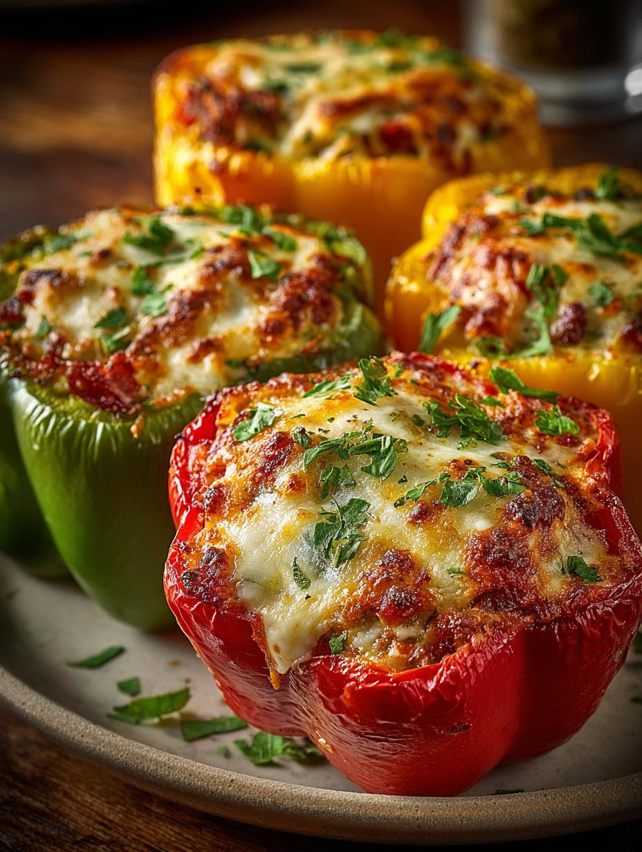 Creamy Pizza Stuffed Peppers: 5 Delicious Variations - Creamy Pizza Stuffed Peppers - main visual representation