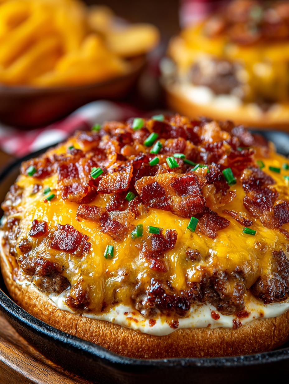 Creamy Skillet Bacon Cheeseburger