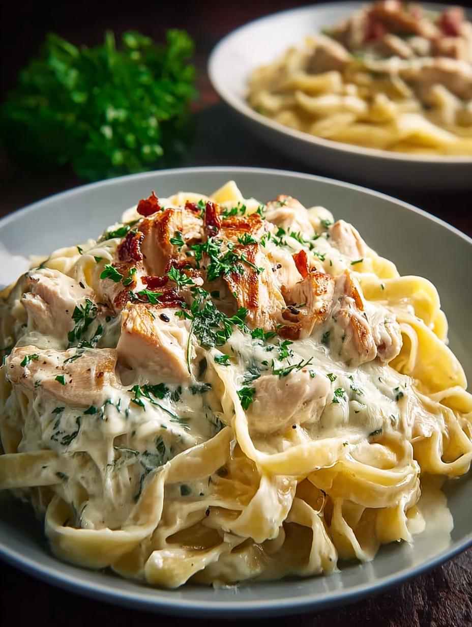 Crock Pot Chicken Alfredo