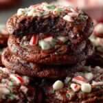 Decadent Peppermint Brownie Cookies