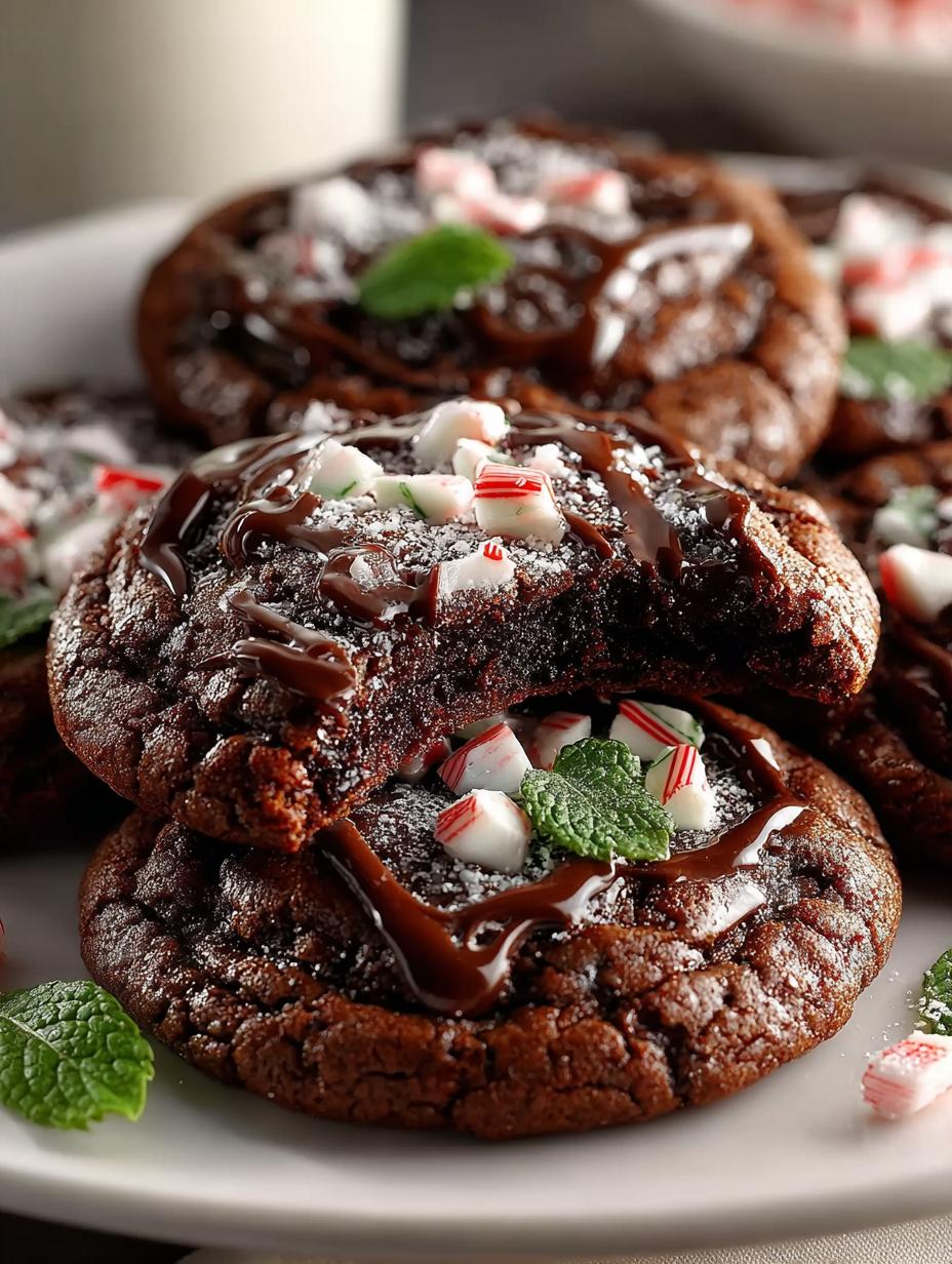 Decadent Peppermint Brownie Cookies: 7 Irresistible Treats - Decadent Peppermint Brownie Cookies - additional detail