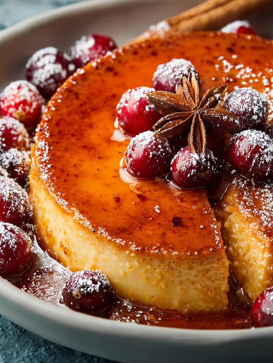 Delightful Eggnog Flan: 7 Steps to a Creamy Holiday Treat - Eggnog Flan - main visual representation