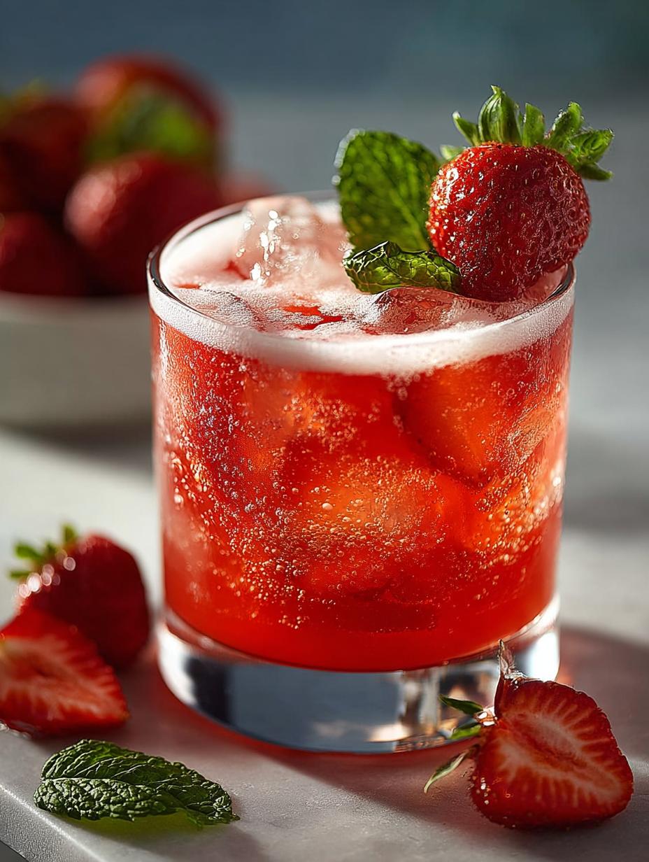Fresh Strawberry Mocktail