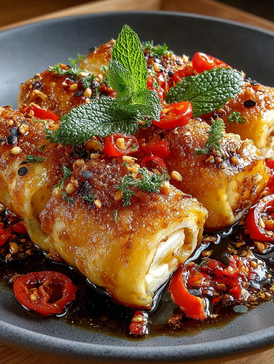 Fried Feta Rolls with Chili Honey: 8 Irresistible Bites 5 Fried Feta Rolls with Chili Honey: 8 Irresistible Bites - Fried Feta Rolls with - main visual representation