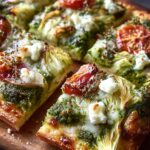 Green Pizza with Pesto