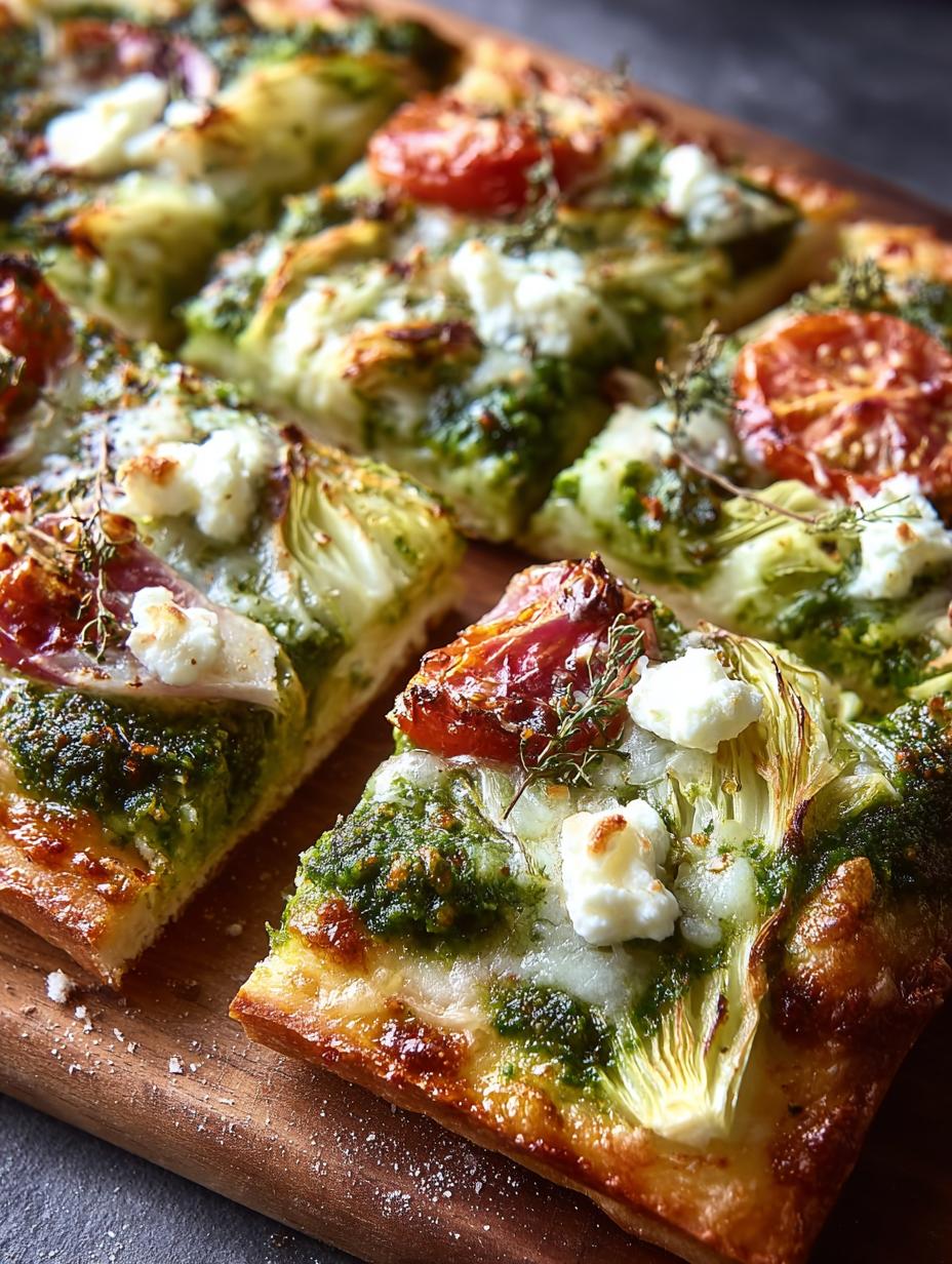 Green Pizza with Pesto