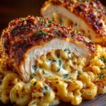 Mac Cheese Stuffed Chicken